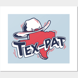 Retro Tex-Pat // Proud Texan // Texas Born & Raised Posters and Art